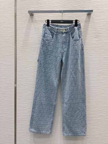 おしゃれ FFモチーフ デニムパンツ フェンディ ジーンズ スーパーコピー