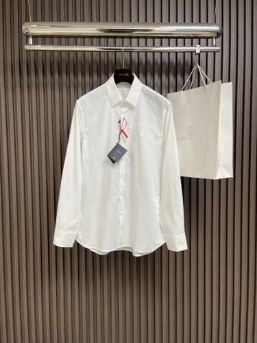 上品 シンプル ロゴ入り トップス プラダ シャツ コピー メンズ ホワイト