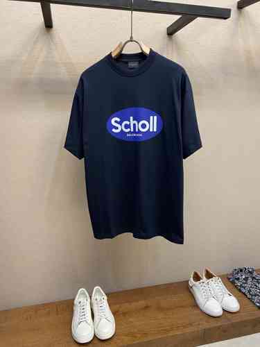 シンプル I SCHOLL 半袖Tシャツ バレンシアガ Tシャツ コピー ユニセックス