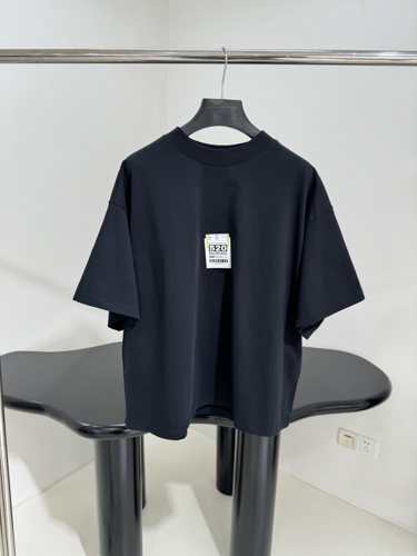 Airport Tag クロップド半袖Tシャツ バレンシアガ Tシャツ コピー ブラック