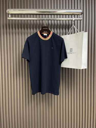 カジュアル おしゃれ 半袖Tシャツ バーバリー Tシャツ コピー クルーネック ネイビー