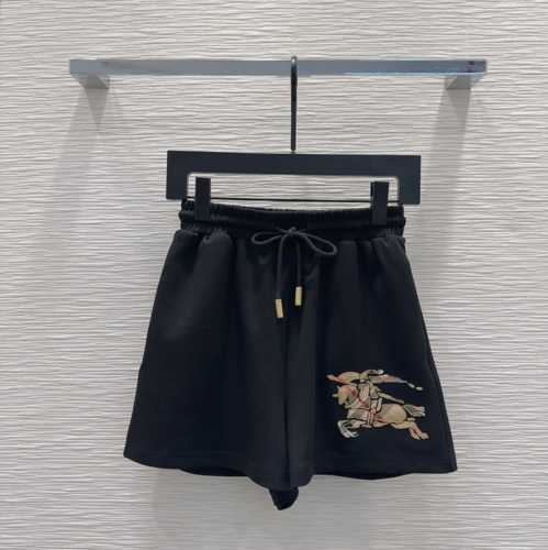 春夏 カジュアル コットンショーツ バーバリー パンツ コピー ショートパンツ ブラック