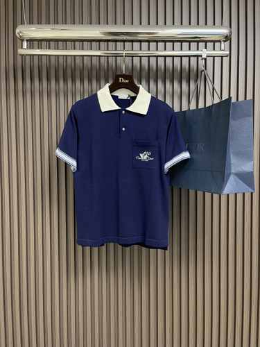 新作 カジュアル コットン ポロシャツ クリスチャン・ディオール Tシャツ 偽物