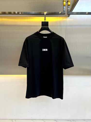 カジュアル ロゴ 半袖Tシャツ クリスチャン・ディオール Tシャツ 偽物 ブラック