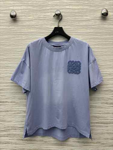 アナグラム コットン 半袖Tシャツ ロエベ Tシャツ コピー パープル