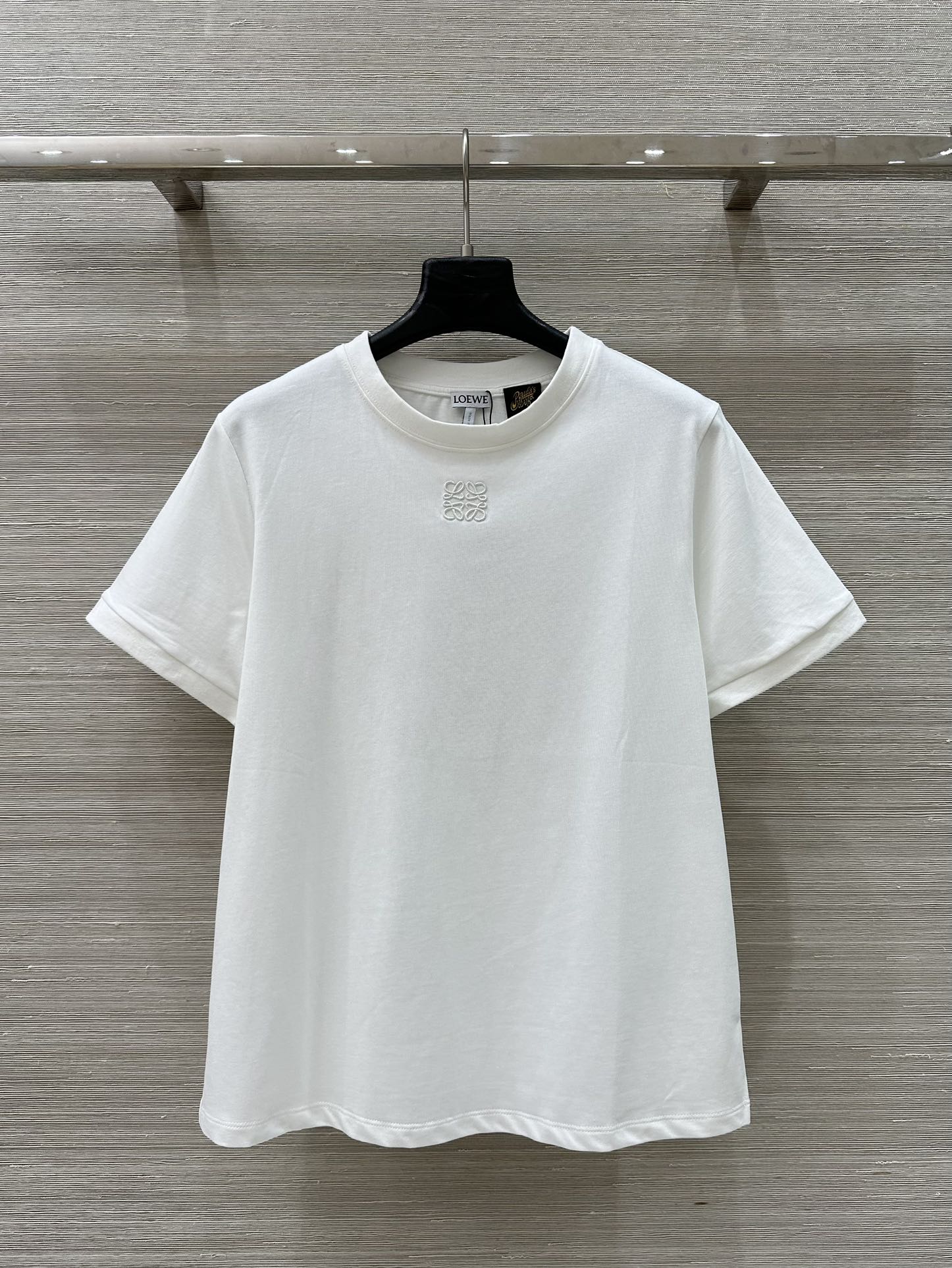 カジュアル 合わせやすい レース Tシャツ ロエベ Tシャツ コピー ホワイト