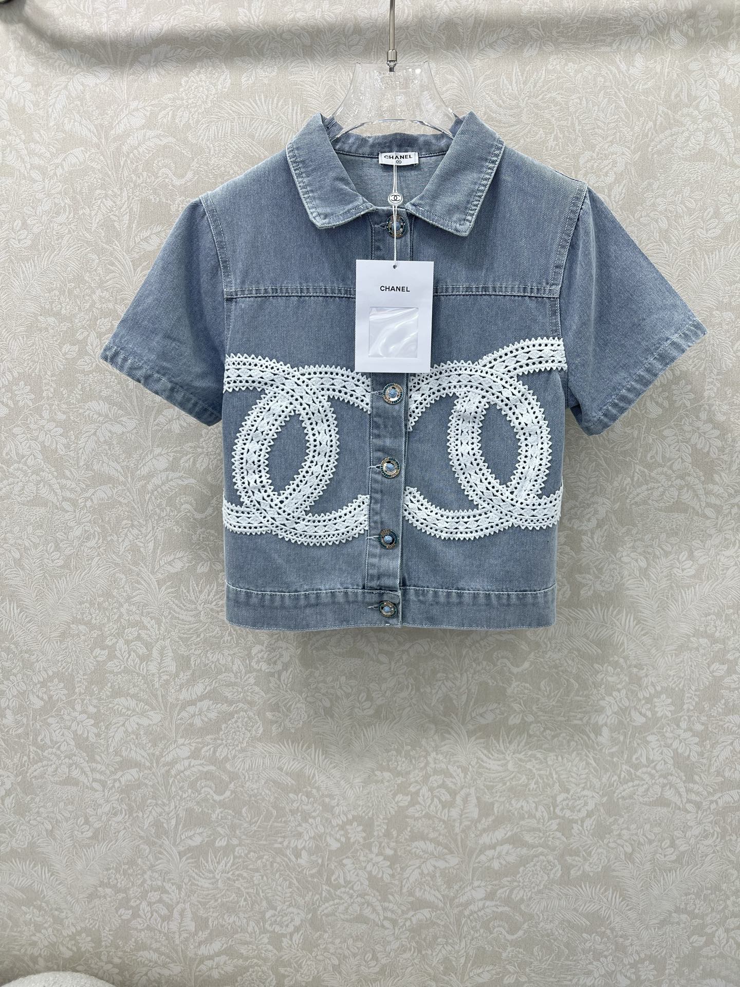ショートスリーブ デニムジャケット シャネル ジャケット コピー レディース