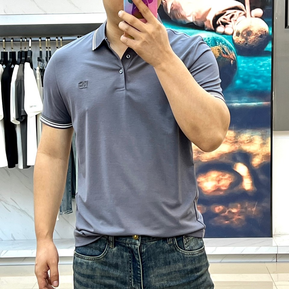 定番 カジュアル コットンピケ ポロシャツ ドルチェ&ガッバーナ Tシャツ コピー グレー