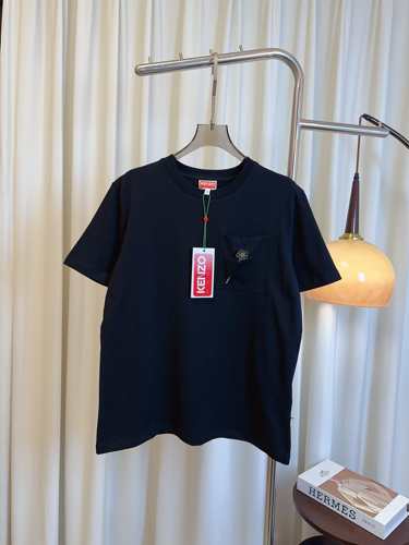 カジュアル ルーズフィット 半袖Tシャツ ケンゾー Tシャツ コピー ブラック