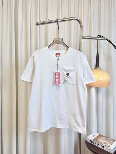 カジュアル ルーズフィット 半袖Tシャツ ケンゾー Tシャツ コピー ホワイト