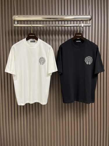 カジュアル 刺繍入り クロムハーツ Tシャツ 偽物 コットン クルーネック