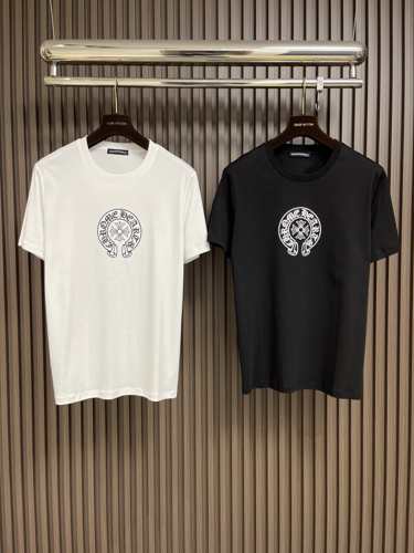 シンプル ロゴプリント クルーネック クロムハーツ Tシャツ コピー 半袖Tシャツ