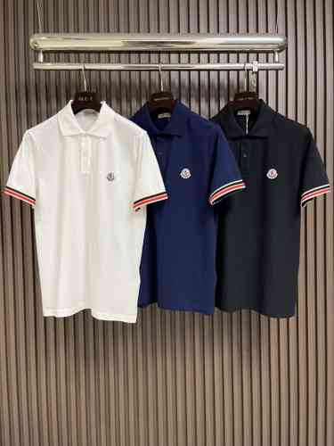 定番 カジュアル コットンピケ ポロシャツ モンクレール Tシャツ コピー 半袖トップス