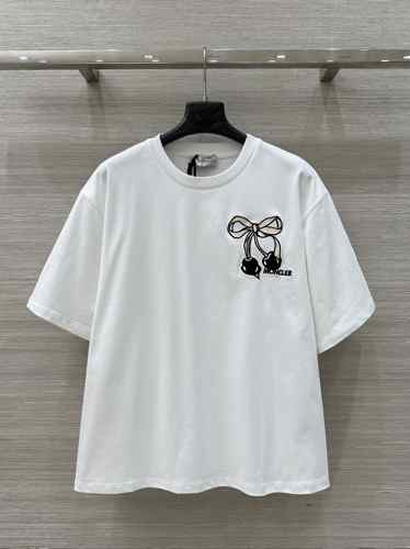 カジュアル おしゃれ モンクレール Tシャツ コピー コットン クルーネック ホワイト