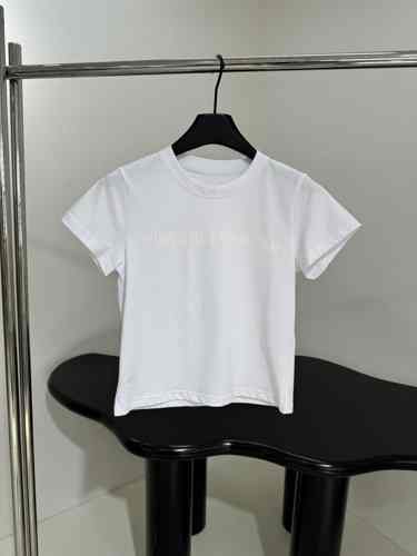 シンプル ロゴ 半袖Tシャツ アレキサンダーワング Tシャツ コピー コットン ホワイト