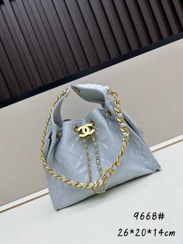 CHANEL25 ホーボーバッグ スモール シャネル バッグ コピー ライトブルー