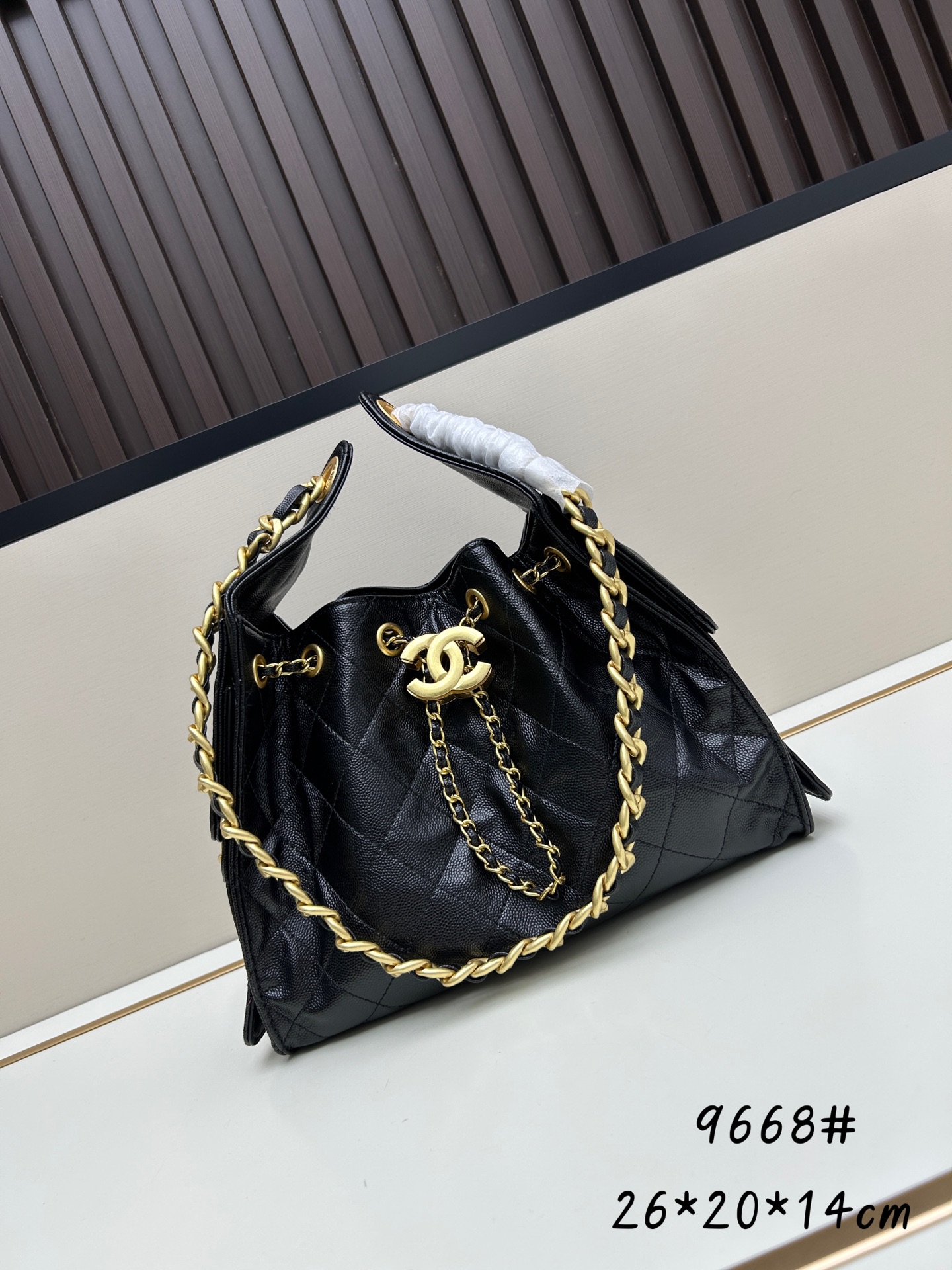 CHANEL25 ホーボーバッグ スモール シャネル バッグ コピー ブラック