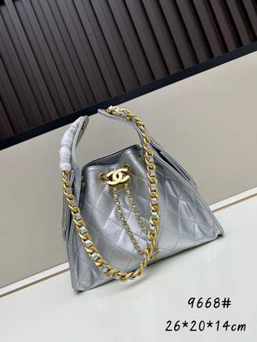 CHANEL25 ホーボーバッグ スモール シャネル バッグ コピー シルバー