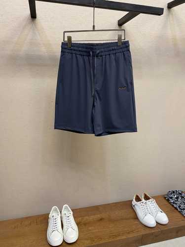 カジュアル ロゴ ショートパンツ エルメネジルド・ゼニア パンツ 偽物 ダークブルー