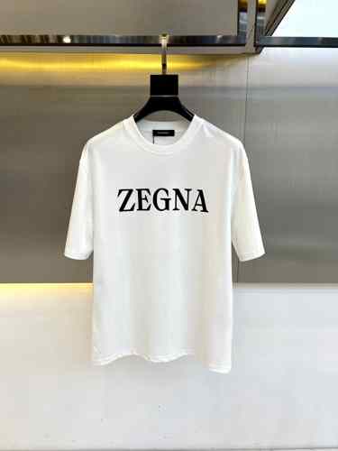 お洒落 ロゴプリント 半袖Tシャツ エルメネジルド・ゼニア Tシャツ 偽物 ホワイト