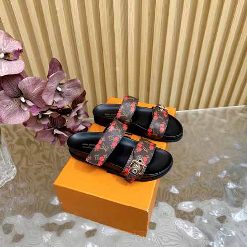 LV × TM ボンディア ミュール ルイ・ヴィトン サンダル スーパーコピー ブラウン