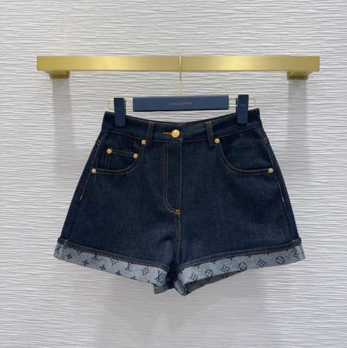 カフドヘム デニムミニショーツ ルイ・ヴィトン パンツ スーパー