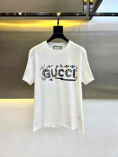 お洒落 ロゴプリント 半袖Tシャツ グッチ Tシャツ コピー ホワイト