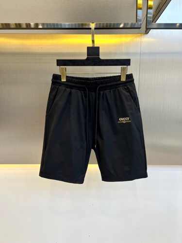 シンプル ロゴ入り ショートパンツ グッチ パンツ 偽物 メンズ ブラック