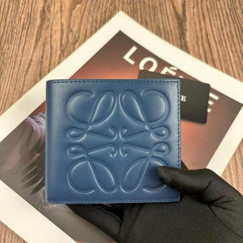 洗練された アナグラム 2つ折り財布 ウォレット ロエベ 財布 コピー ブルー