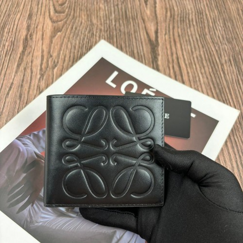 洗練された アナグラム 2つ折り財布 ウォレット ロエベ 財布 コピー ブラック