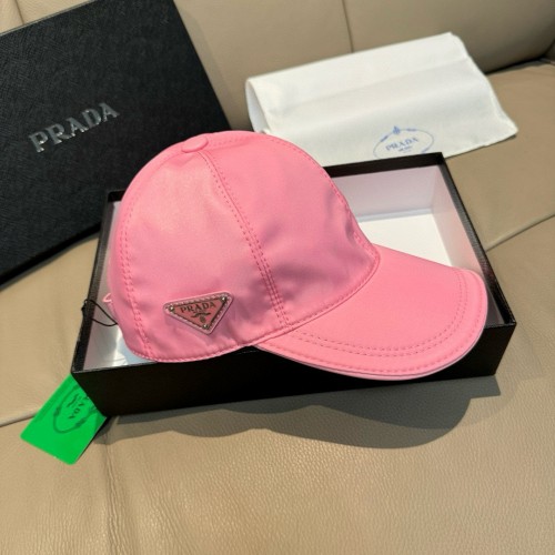 大人気！シンプル 上品 ベースボールキャップ プラダ キャップ 偽物 ピンク