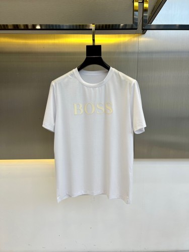 シンプル ロゴパッチ 半袖Tシャツ ヒューゴ・ボス Tシャツ 偽物 ホワイト