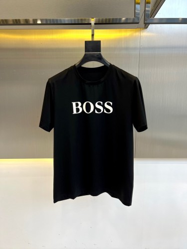 シンプル ロゴパッチ 半袖Tシャツ ヒューゴ・ボス Tシャツ 偽物 ブラック