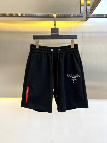 合わせやすい カジュアル ロゴ ショートパンツ プラダ パンツ 偽物 ブラック