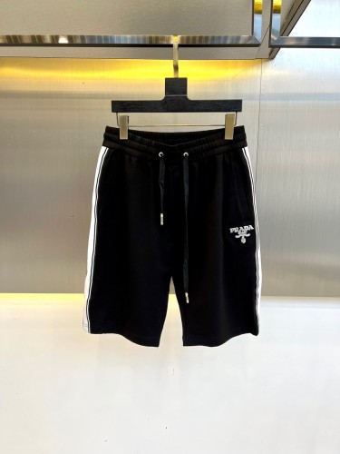 カジュアル 定番 合わせやすい ショートパンツ プラダ パンツ 偽物 ブラック