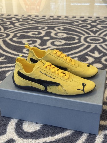 BALENCIAGA × PUMA スエード スピードキャット スニーカー スーパーコピー イエロー