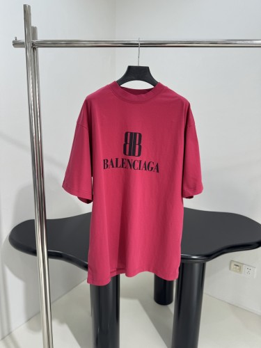 ユニセックス オーバーサイズ 半袖Tシャツ バレンシアガ Tシャツ コピー ピンク