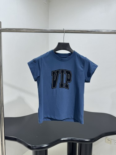 カジュアル フェンミン コンパクト 半袖Tシャツ バレンシアガ Tシャツ コピー ブルー