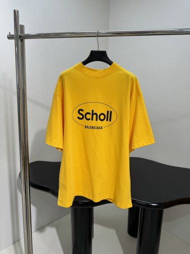 バレンシアガ Tシャツ コピー シンプル I SCHOLL 半袖Tシャツ ユニセックス