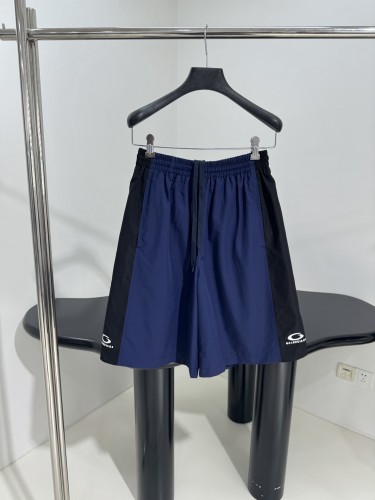 おしゃれ カジュアル ゆったり ショートパンツ バレンシアガ パンツ コピー ブルー ユニセックス