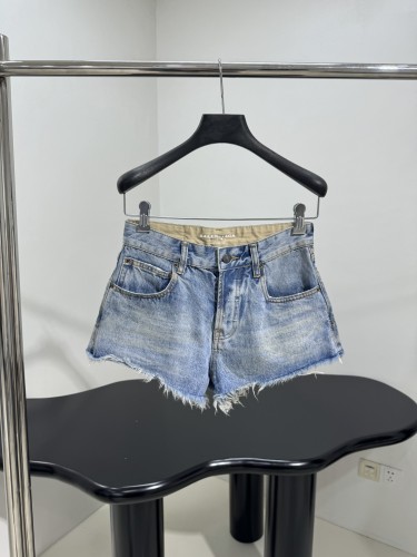 おしゃれ 合わせやすい デニム ショートパンツ バレンシアガ パンツ コピー ブルー