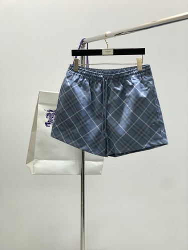 定番 チェック柄 ショートパンツ バーバリー パンツ コピー グレー