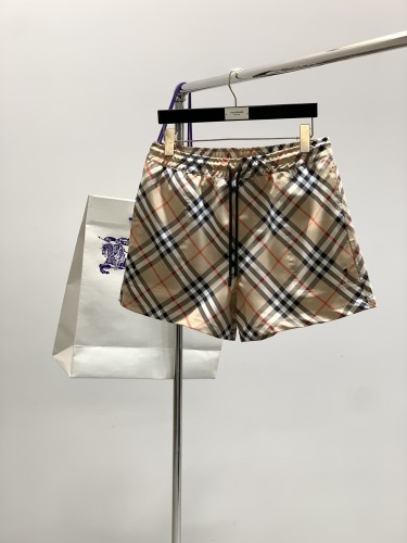 定番 チェック柄 ショートパンツ バーバリー パンツ コピー ブラウン