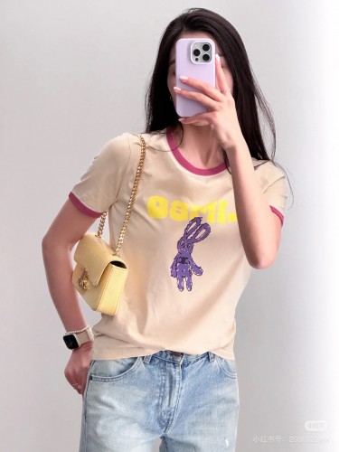 70'S コットンTシャツ セリーヌ Tシャツ コピー クルーネック