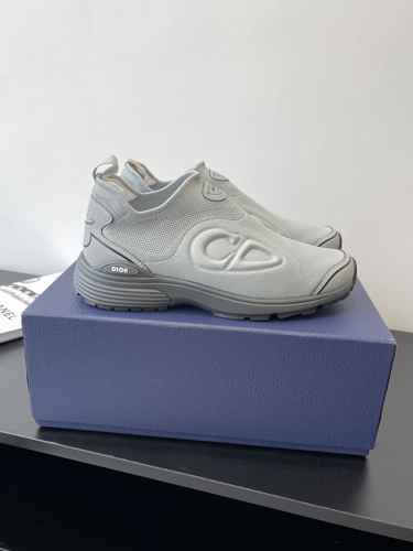 【シンプルで使いやすい】Dior ディオール - B30 スニーカー Dior《B30スニーカー》ベージュ/蛍光イエロー メッシュ DHL 直営