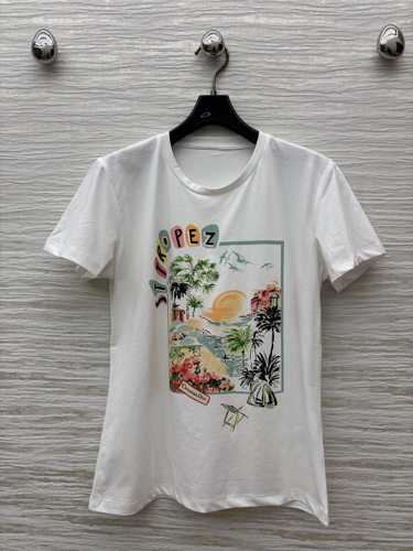 おしゃれ クリスチャン・ディオール Tシャツ 偽物 プリント クルーネック