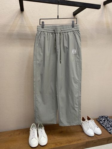 お洒落 合わせやすい ロエベ パンツ 偽物 アナグラム 刺繍入り ワイドパンツ