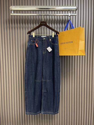 トレンド バレルレッグデニムパンツ ロエベ パンツ 偽物 合わせやすい