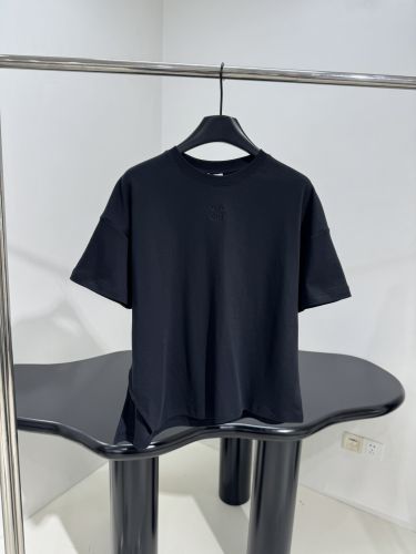 カジュアル アシンメトリー 半袖Tシャツ ロエベ Tシャツ コピー ブラック