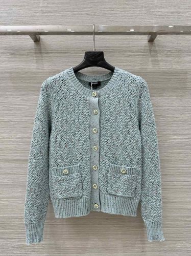 爽やか クルーネック カーディガン シャネル ニット コピー ピンク